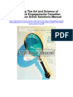 Auditing The Art and Science of Assurance Engagements Canadian 13Th Edition Arens Solutions Manual Full Chapter PDF