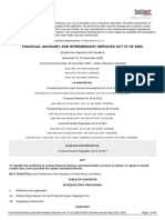 Financial Advisory and Intermediary Services Act 37 of 2002 Fais