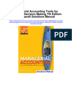Managerial Accounting Tools For Business Decision Making 7Th Edition Weygandt Solutions Manual Full Chapter PDF