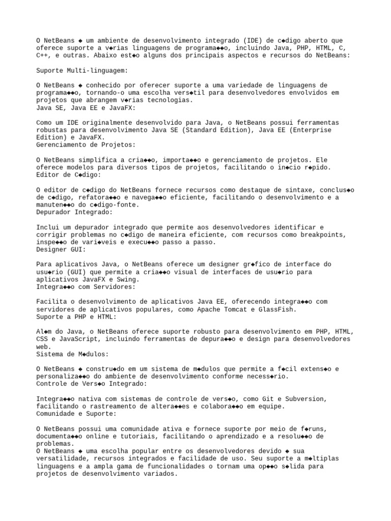 Netbeans ide pdf netbeans aplicativos e software