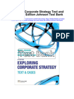 Exploring Corporate Strategy Text and Cases 8Th Edition Johnson Test Bank Full Chapter PDF