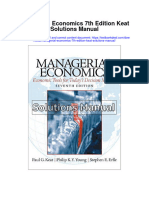 Managerial Economics 7Th Edition Keat Solutions Manual Full Chapter PDF
