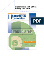 Managerial Economics 12Th Edition Hirschey Test Bank Full Chapter PDF