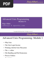 Advanced Unix Programming: Module 01 Raju Alluri