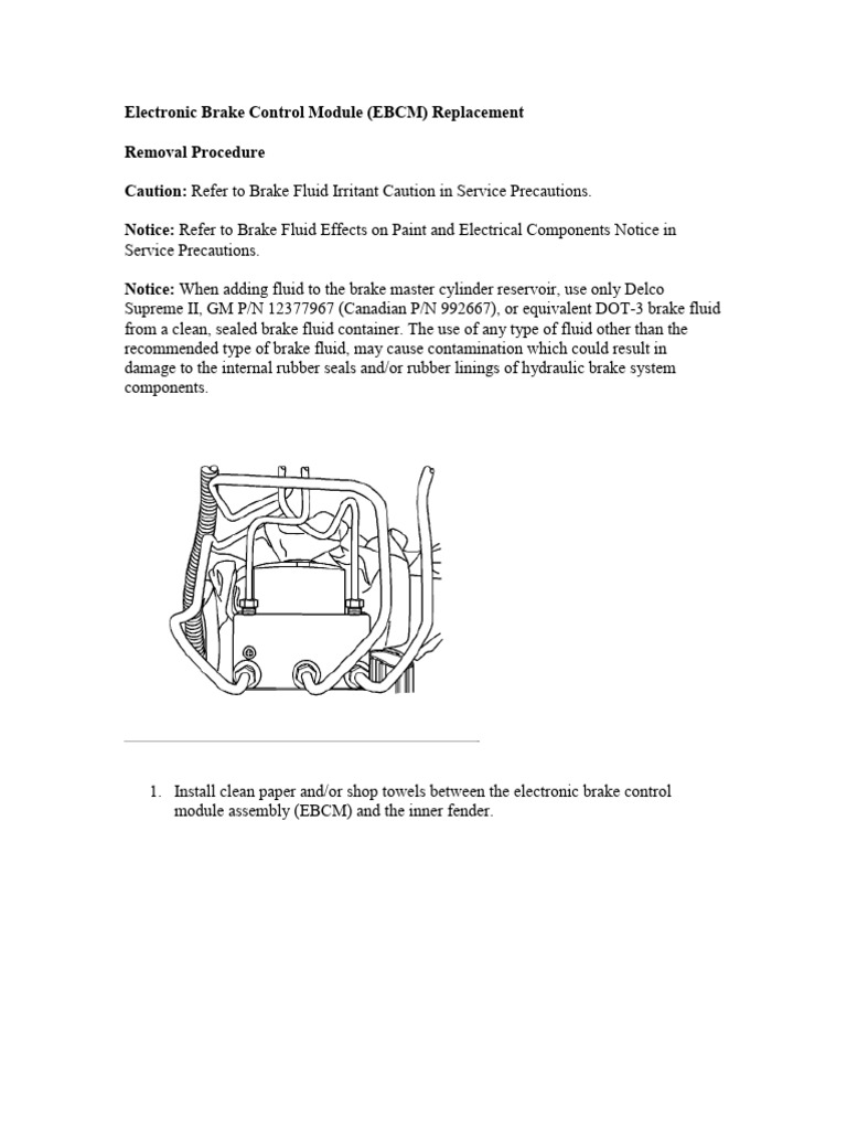 Electronic Brake Control Module 2005 Chevrolet Colorado | PDF | Brake ...