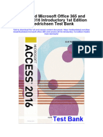 Illustrated Microsoft Office 365 and Access 2016 Introductory 1St Edition Friedrichsen Test Bank Full Chapter PDF