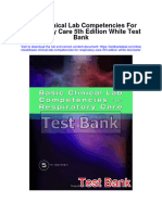 Basic Clinical Lab Competencies For Respiratory Care 5Th Edition White Test Bank Full Chapter PDF