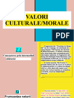 Valori Culturale - Morale