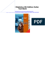 Download Managerial Statistics 9Th Edition Keller Test Bank full chapter pdf