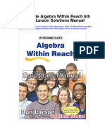 Intermediate Algebra Within Reach 6Th Edition Larson Solutions Manual Full Chapter PDF