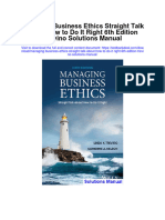 Managing Business Ethics Straight Talk About How To Do It Right 6Th Edition Trevino Solutions Manual Full Chapter PDF