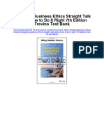 Managing Business Ethics Straight Talk About How To Do It Right 7Th Edition Trevino Test Bank Full Chapter PDF