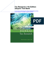 Download Federal Tax Research 11Th Edition Sawyers Test Bank full chapter pdf