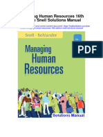 Managing Human Resources 16Th Edition Snell Solutions Manual Full Chapter PDF