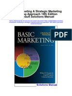 Basic Marketing A Strategic Marketing Planning Approach 19Th Edition Perreault Solutions Manual Full Chapter PDF