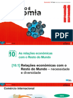 10.1 Relações Económicas Com o Resto Do Mundo (Necessidade e Diversidade)