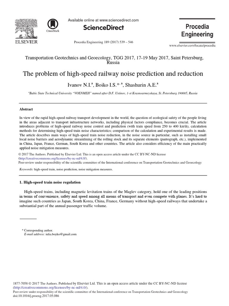 High-Speed Train Noise Control Strategies | PDF | High Speed Rail | Noise