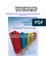 Basic Marketing Research Using Microsoft Excel Data Analysis 3Rd Edition Burns Solutions Manual Full Chapter PDF