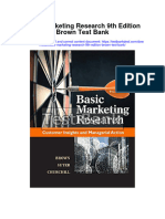 Basic Marketing Research 9Th Edition Brown Test Bank Full Chapter PDF