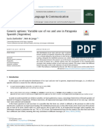 Generic Options Variable Use of Vos and Uno in Patago 2023 Language Commu