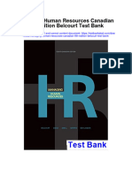 Managing Human Resources Canadian 8Th Edition Belcourt Test Bank Full Chapter PDF