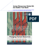 Managing Human Resources Global 8Th Edition Balkin Test Bank Full Chapter PDF