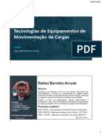Apresentação - Tecnologias de Equipamentos de Movimentação de Cargas - Rafael Barretto Arruda
