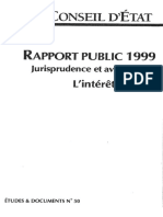 Rapport 1999 - Considérations Générales