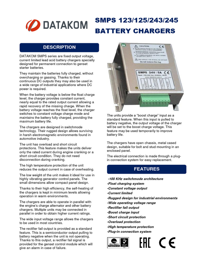 Smps Data | PDF | Battery Charger | Electrical Engineering
