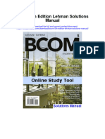 Bcom 5Th Edition Lehman Solutions Manual Full Chapter PDF