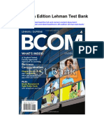 Bcom 4Th Edition Lehman Test Bank Full Chapter PDF