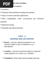 Sensing and Actuation