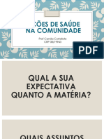 acoes de saude na comunidade