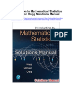 Introduction To Mathematical Statistics 8Th Edition Hogg Solutions Manual Full Chapter PDF