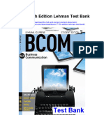 Bcom 7 7Th Edition Lehman Test Bank Full Chapter PDF