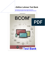 Bcom 8Th Edition Lehman Test Bank Full Chapter PDF