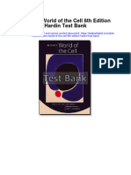 Beckers World of The Cell 8Th Edition Hardin Test Bank Full Chapter PDF