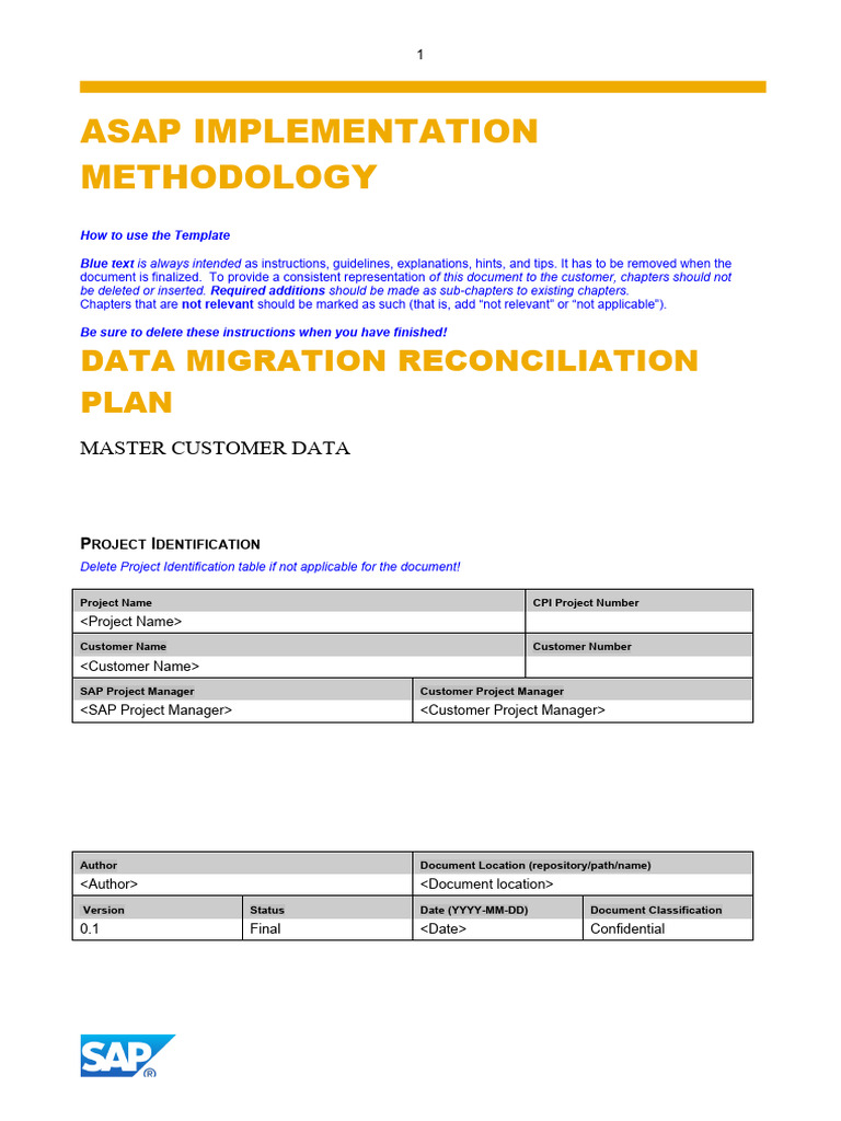 Data Migration Reconcilation Document | PDF