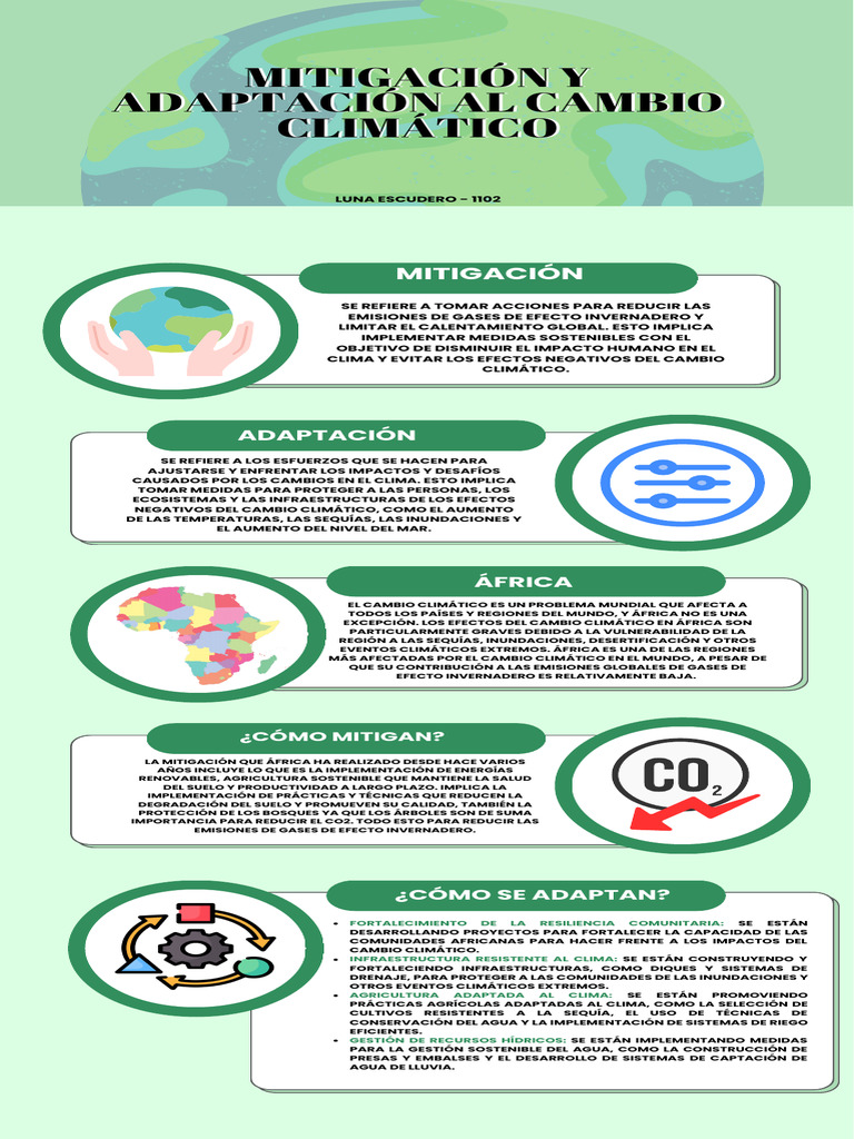 Mitigación y Adaptación | PDF | Cambio climático | Mitigación del ...