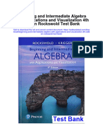 Beginning and Intermediate Algebra With Applications and Visualization 4Th Edition Rockswold Test Bank Full Chapter PDF