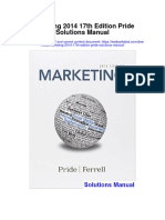 Document - 751 - 682download Marketing 2014 17Th Edition Pride Solutions Manual Full Chapter PDF