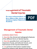Management of Traumatic Dental Injuries