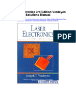 Download Laser Electronics 3Rd Edition Verdeyen Solutions Manual full chapter pdf