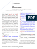 Dilute Solution Viscosity of Polymers: Standard Practice For