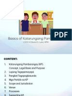 Basics of Katarungang Pambarangay by Elutao