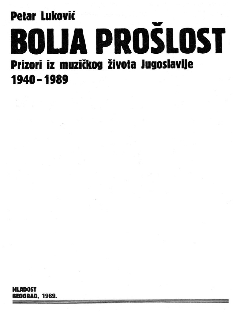 Bolja Proslost PDF