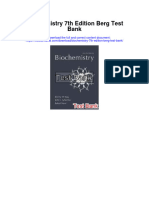 Biochemistry 7Th Edition Berg Test Bank Full Chapter PDF