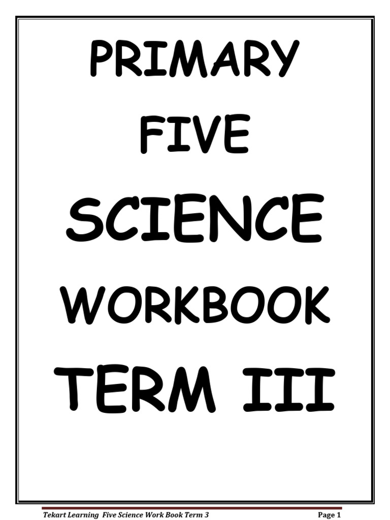 Term 3 Science Workbook for P5 | PDF | Sheep | Goat