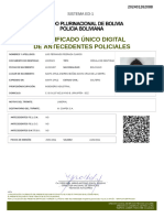 Certificado Único Digital de Antecedentes Policiales: Sistema Ed-1