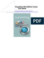 Marketing Canadian 9Th Edition Crane Test Bank Full Chapter PDF